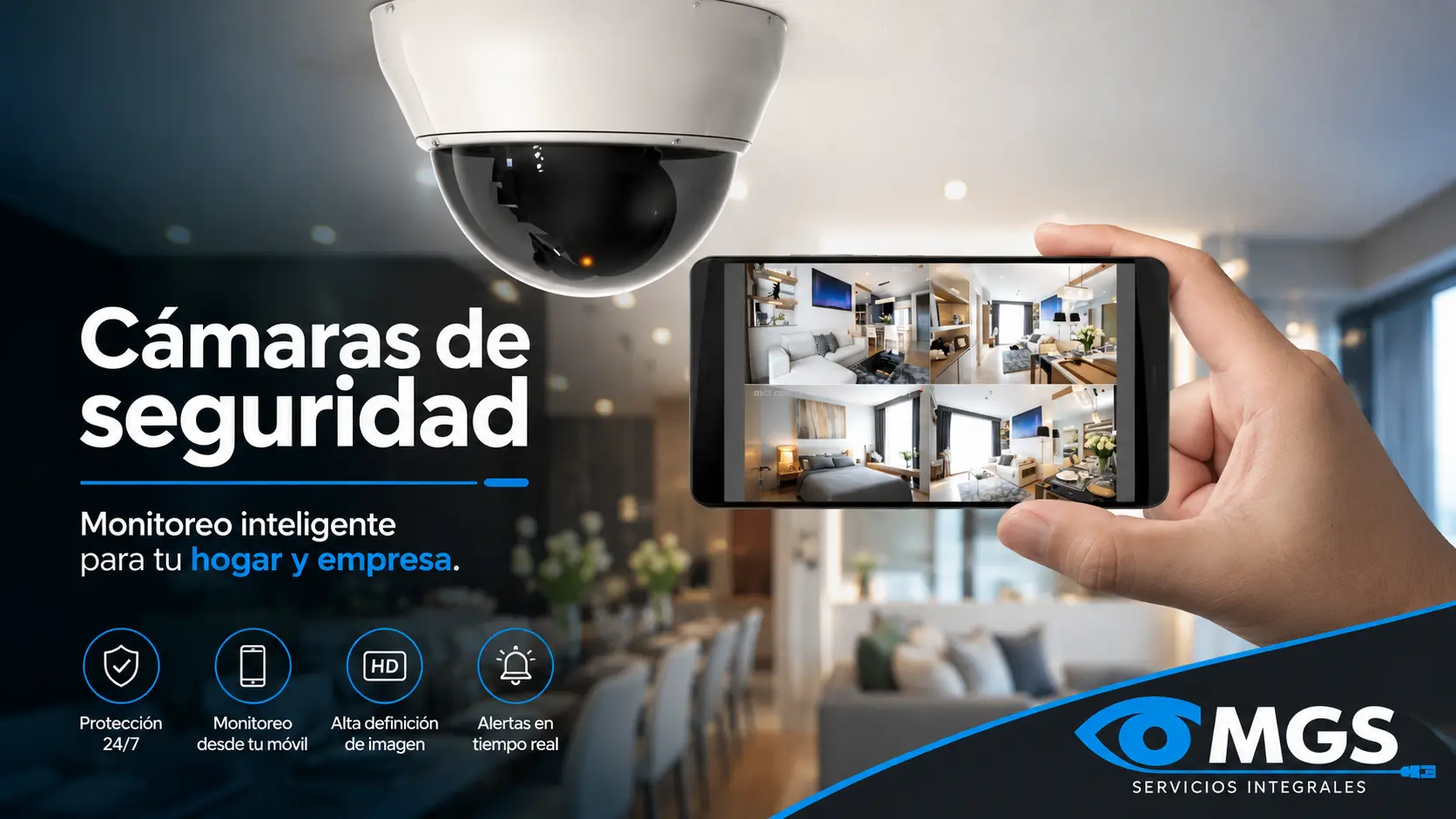 Cámaras de seguridad MGS con monitoreo inteligente